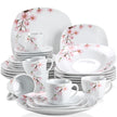 Elegant Pink Floral Ceramic Dinnerware Set / Ruchi