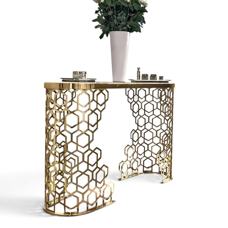 Entryway Marble Top Modern Console Table / Ruchi 
