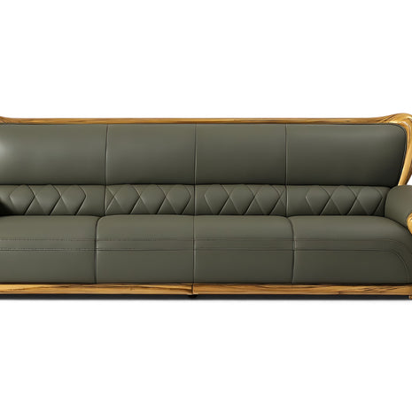 European Pure Genuine Leather 4-Seater Sofa / Ruchi