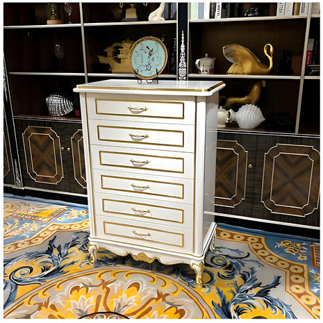 European Wooden Drawer Chest For Bedroom / Ruchi