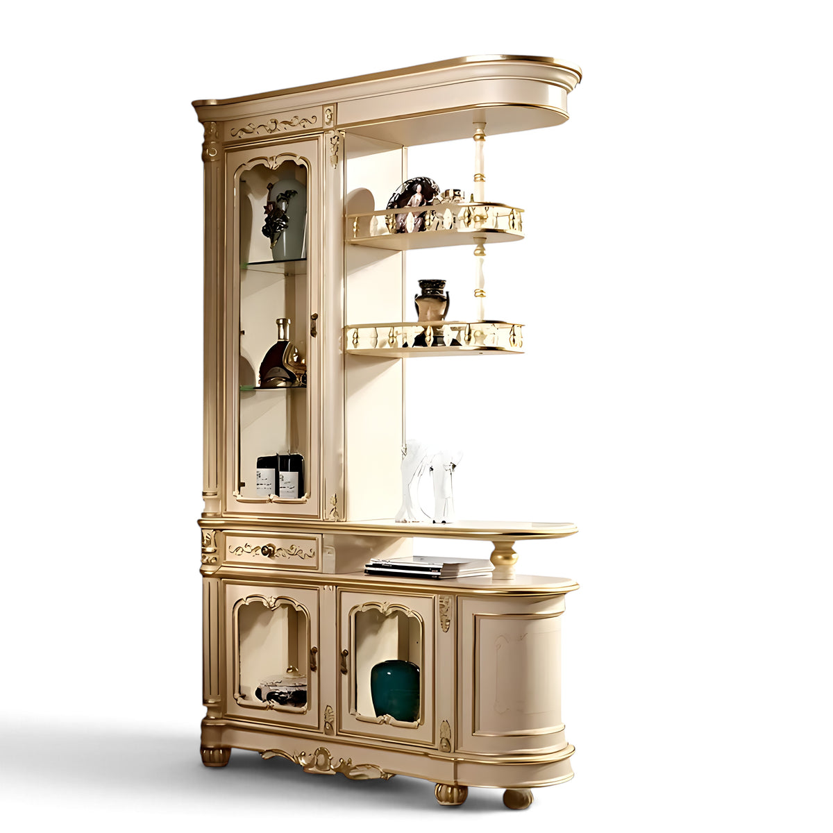 European Wooden Wine Cabinet / Ruchi 