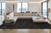 Fabric Sectional Sofa With LED Lights / Ruchi