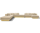 Fabric Upholstered Sectional Sofa / Ruchi