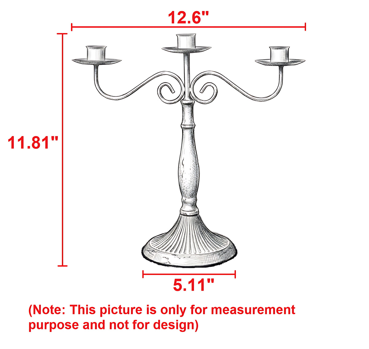 European Style Metal Candlestick Candle Holder