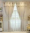 Floral Embroidered Tulle Window Curtain / Ruchi