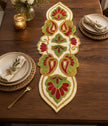 Floral Patch Cutwork Beaded Runner / Ruchi