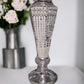 Contemporay Trumpet Design Tall White Ceramic Flower Vase / Ruchi