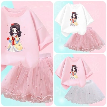 Fashionable Printed Top Kids Dress / Ruchi