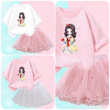 Fashionable Printed Top Kids Dress / Ruchi