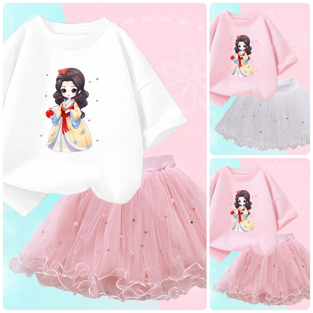 Modern Elegant Little Girl Figurine Style Girls Dresses / Ruchi