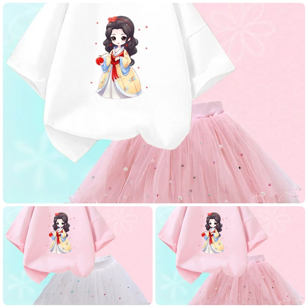 Modern Elegant Little Girl Figurine Style Girls Dresses / Ruchi