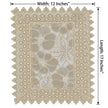 Cotton Linen Floral Design Placemat Set of 5 / Ruchi 