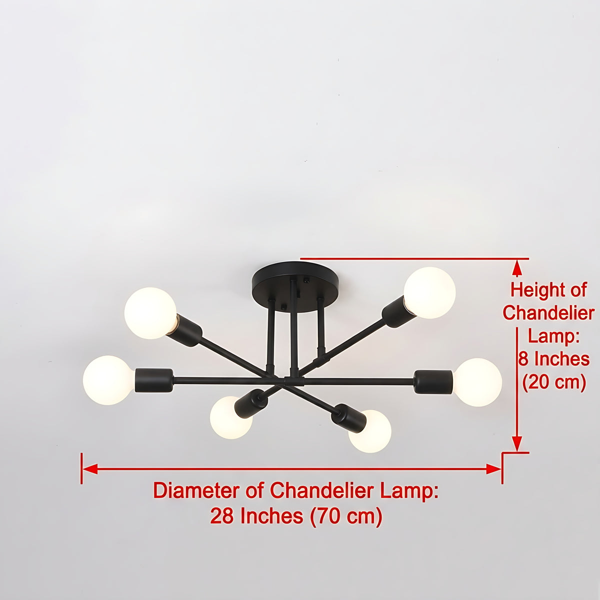Modern Semi Flush Mount Ceiling LED Lights / Ruchi