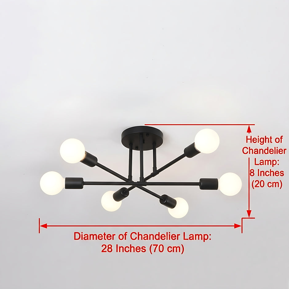 Modern Semi Flush Mount Ceiling LED Lights / Ruchi