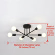 Modern Semi Flush Mount Ceiling LED Lights / Ruchi