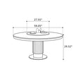 Sleek Marble Top Round Dining Table Set / Ruchi 