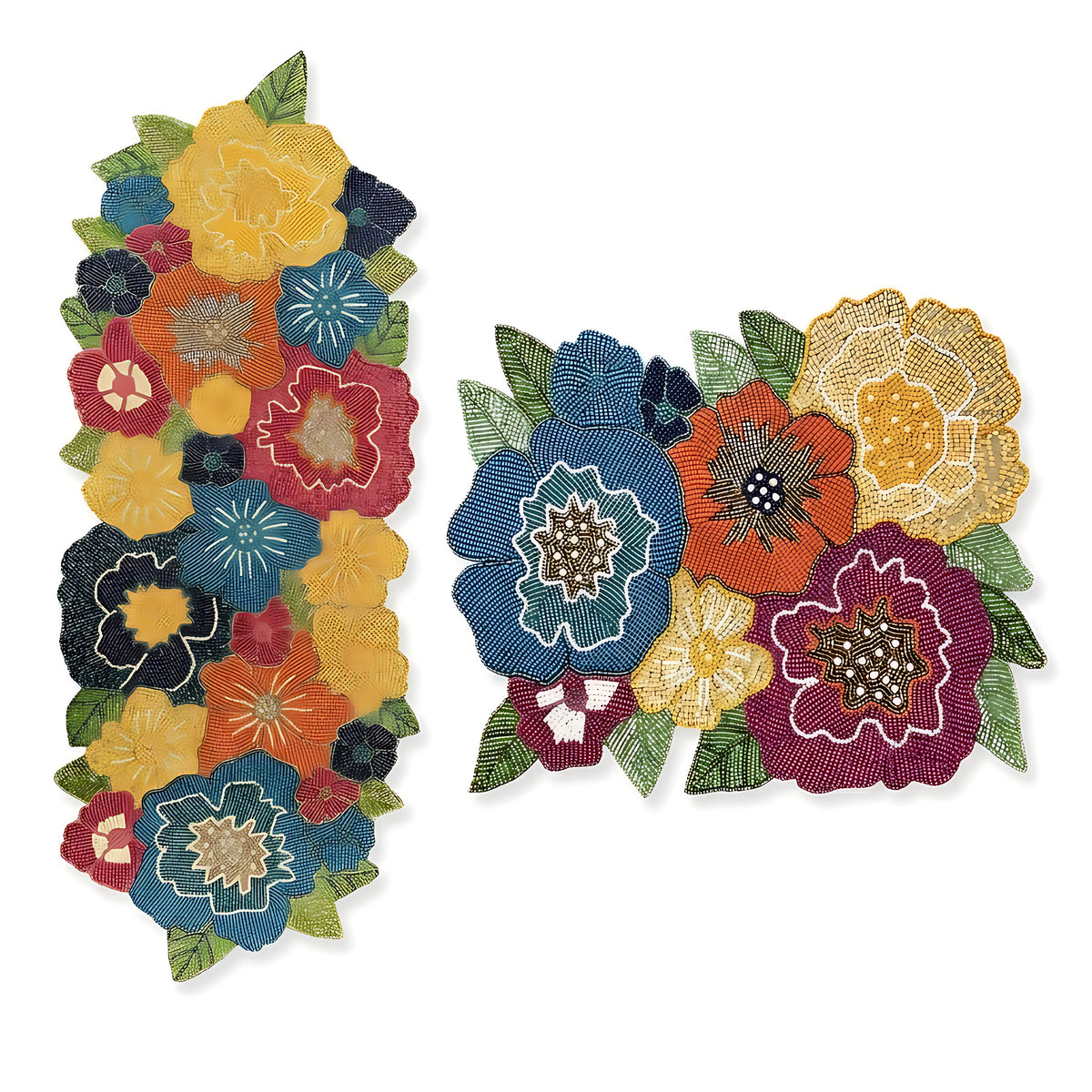 Elegant Beaded Table Runner