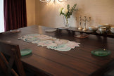 Artisan Paisley Beaded Table Runner / Ruchi
