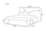 Crackle Design Leather Bed / Ruchi