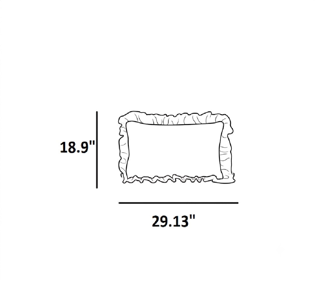 Cotton Round Bedsheet Skirt And Pillowcases