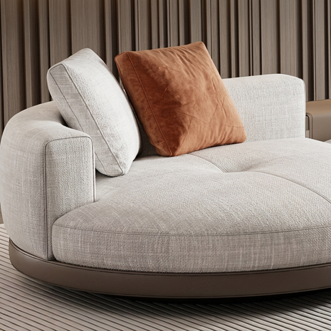 Minimalist U-Shaped Fabric Sofa / Ruchi