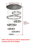 Modern Remote Control LED Circle Chandelier / Ruchi