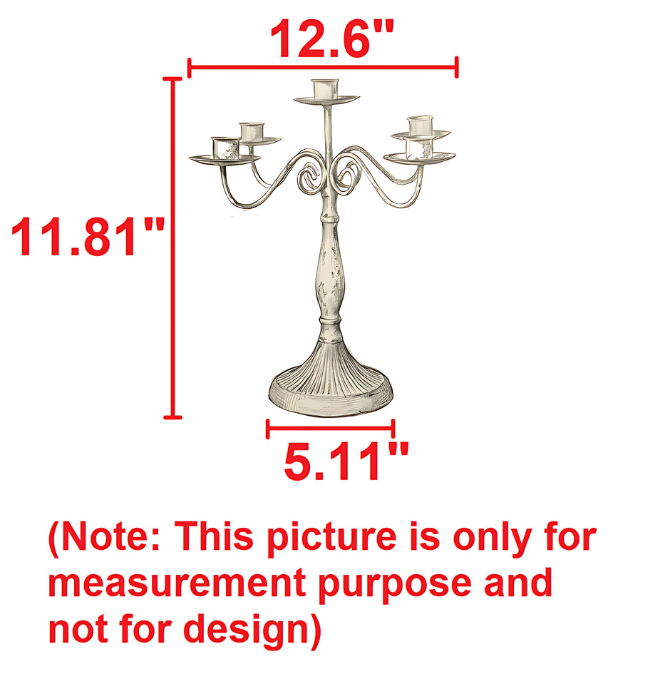 European Style Metal Candlestick Candle Holder / Ruchi