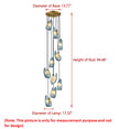 Modern LED Pendant Design Chandelier For Staircase / Ruchi