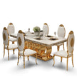 Marble Modern Rectangular Dining Table For 6 / Ruchi