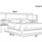 Luxurious U Shaped Headboard Velvet Upholstered Bed / Ruchi