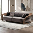 Modern Wooden 3 Seater Velvet Fabric Sofa / Ruchi