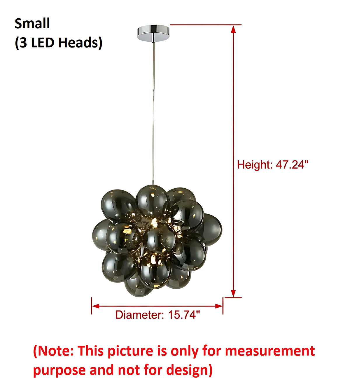 Modern Balloon Glass LED Pendant  Light / Ruchi