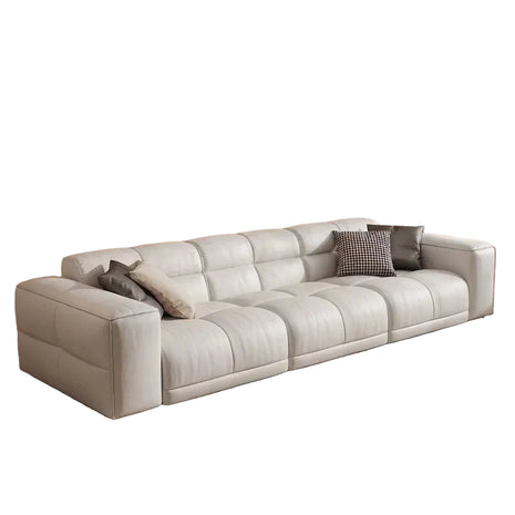 Remote Controlled Power Extendable Leather Sofa Bed