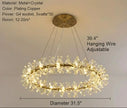 Luxury LED Crystal Chandelier Lamp / Ruchi