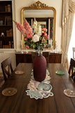 Artisan Paisley Beaded Table Runner / Ruchi