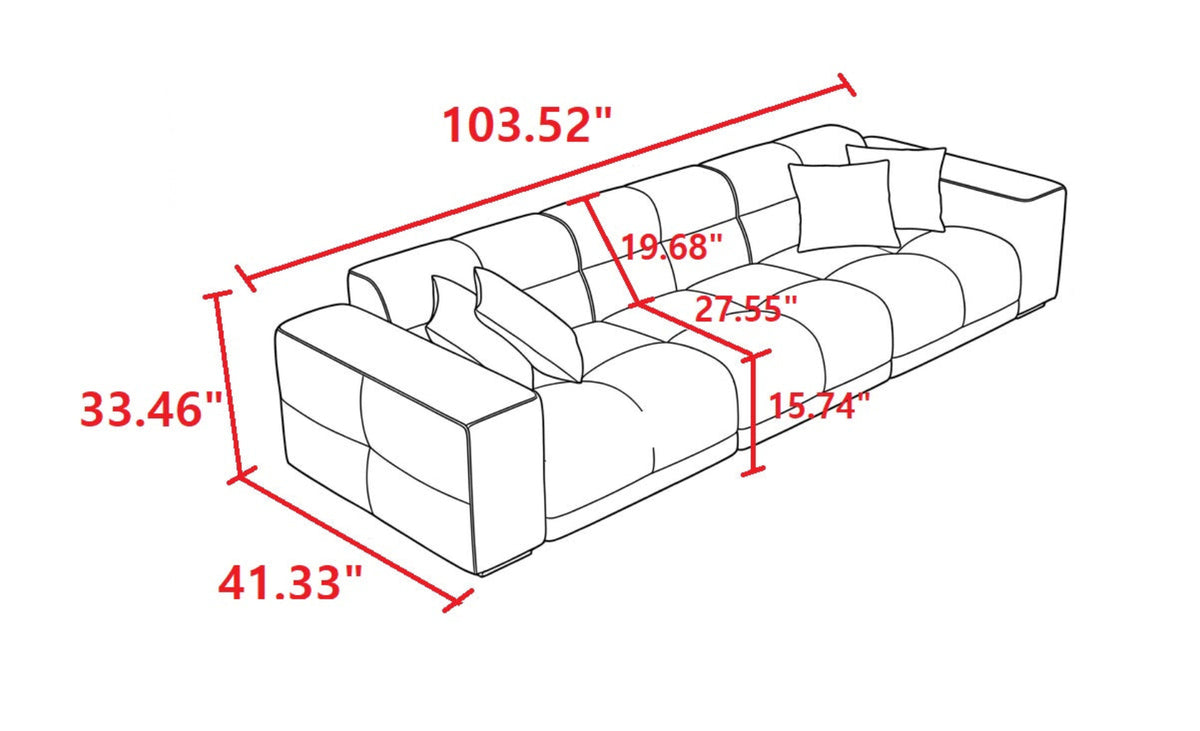 Remote Controlled Power Extendable Leather Sofa Bed