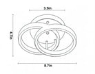 Modern Geometric LED Flush-Mount Ceiling Lights / Ruchi