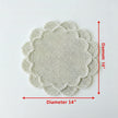 Elegant Pearl Beaded Round Placemat Set of 2