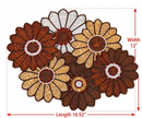 Colorful Sunflower Beaded Table Runner