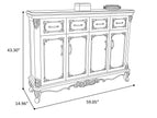 European Wooden Buffet Table