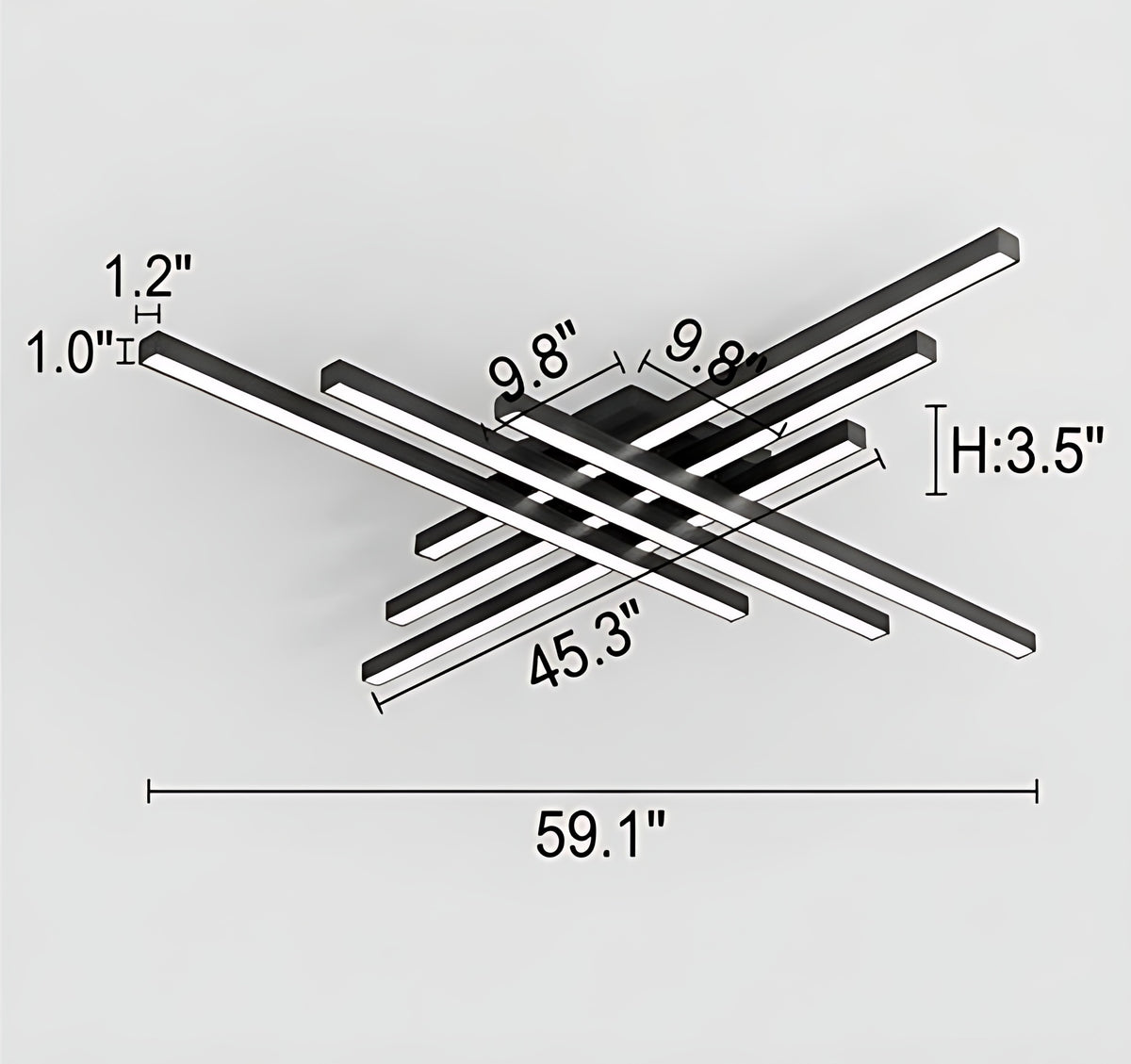 Remote Control Flush Mount LED Ceiling Light