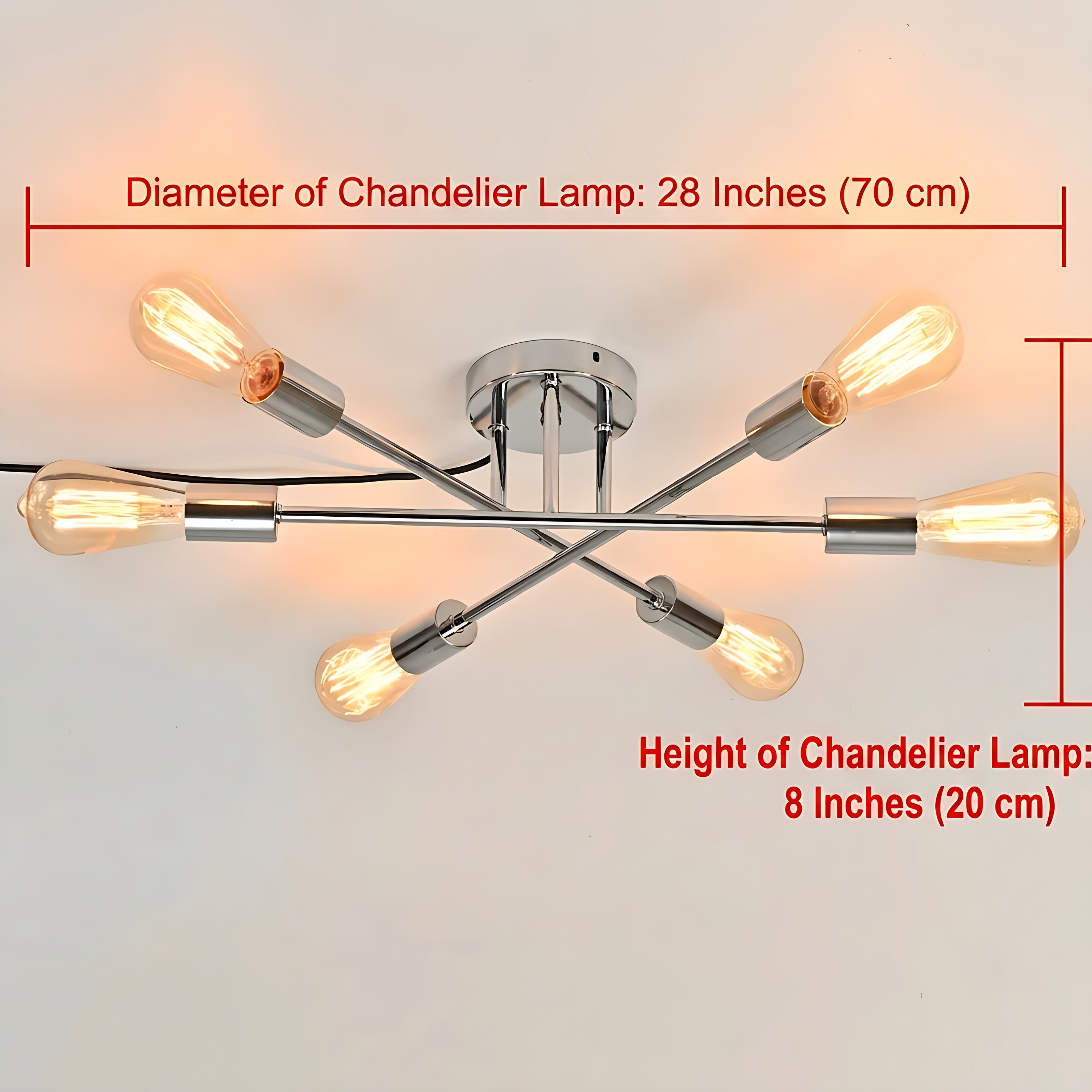 Modern Semi Flush Mount Ceiling LED Lights / Ruchi