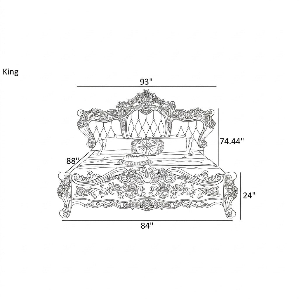 Luxury European Leather Bed