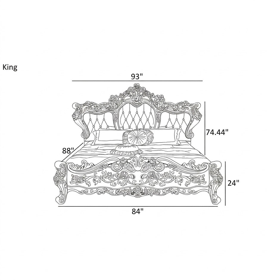 Luxury European Leather Bed
