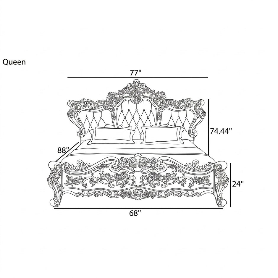 Luxury European Leather Bed