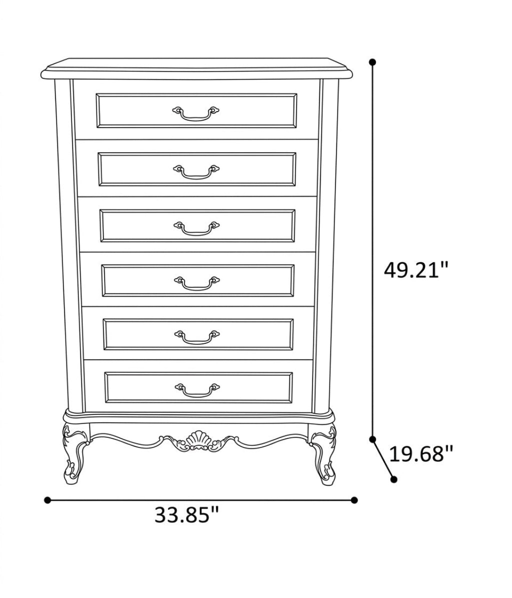 European Wooden Drawer Chest For Bedroom