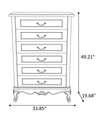 European Wooden Drawer Chest For Bedroom