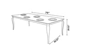 Modern Marble Dining Table Set with Chairs / Ruchi