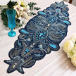 Layered Gemstone & Beadwork Contour Table Runner / Ruchi