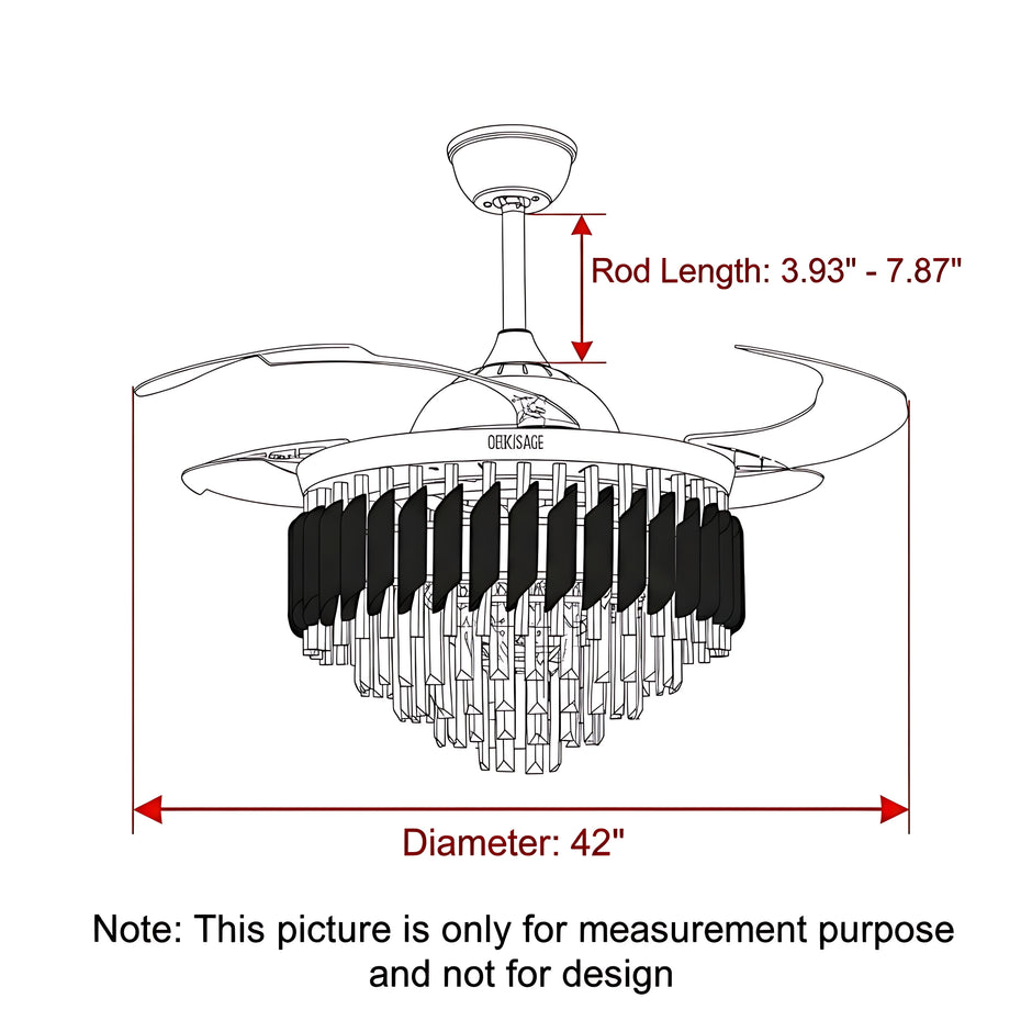 Ceiling Fan With Light And Remote / Ruchi